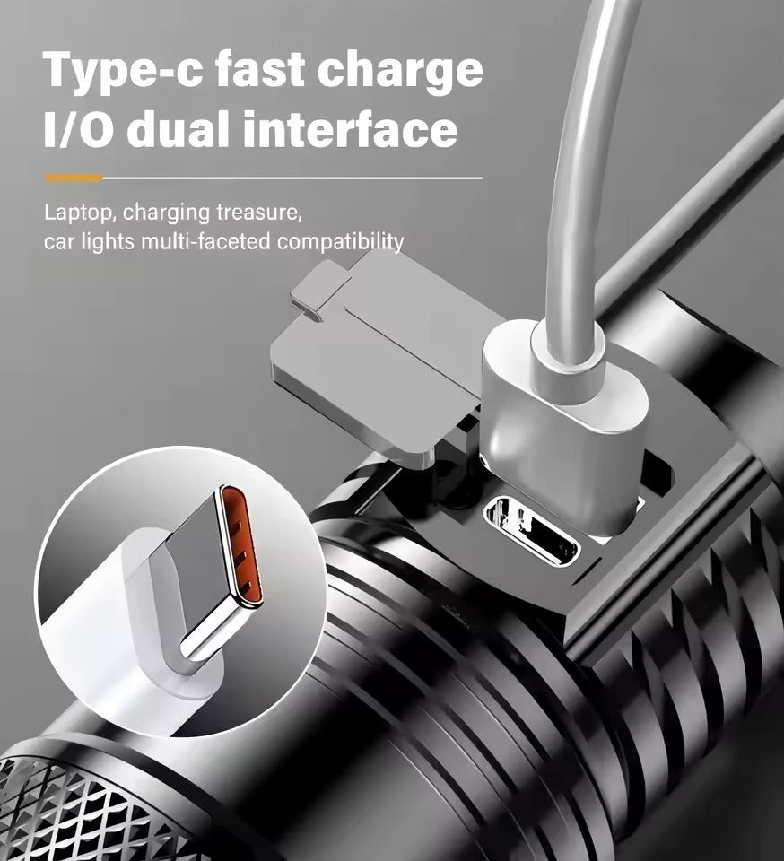 🔦 Linterna Táctica Recargable 💡 LumenX Pro 🔋